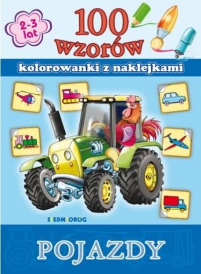 Pojazdy  100 wzorów z naklejkami