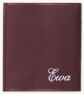 Kalendarz 2019 EWA kieszonkowy metalic bordo