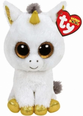 Maskotka Beanie Boos Pegasus - biały jednorożec 15 cm (36179)