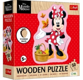 Puzzle drewniane 50 Wesoła Minnie TREFL