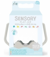 Słoik sensoryczny do napełnienia wodą szary