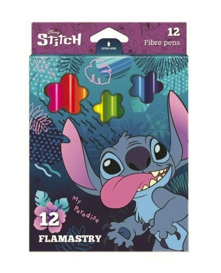 Coolpack, Flamastry 12 kol. Disney Blue - Stitch (54793PTR)