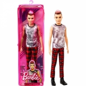 Lalka Barbie Fashionistas Ken Spodnie czerwona kratka (DWK44/GVY29)