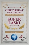 Karnet Certyfikat Urodzinowy Super Laski