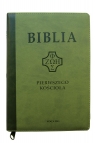 Biblia pierwszego Kościoła zielona z paginatorami praca zbiorowa