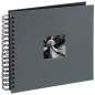 Hama, spiralny album na zdjęcia Fine Art, 28x24/50, szary z czarnymi kartkami (000948790000)