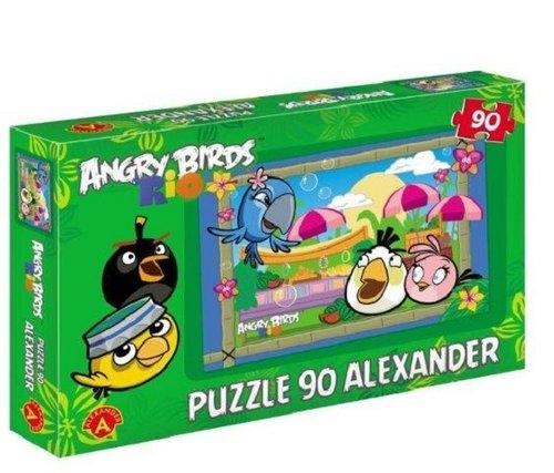 Puzzle 90 Angry Birds Rio Na targu (1079)