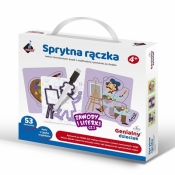 Sprytna rączka - zestaw puzzli z rysowaniem po śladzie 53 el.