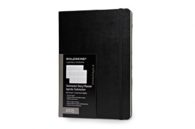 Kalendarz 2015 Moleskine 12M PROFESSIONAL TASKMASTER Tygodniowy Wertykalny XL (19x25cm) czarna, twarda oprawwa