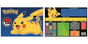 Podkład szkolny na biurko dwustronny 55x38 cm - Pokemon