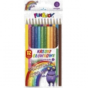 Kredki ołówkowe Fun&Joy, 12 kolorów