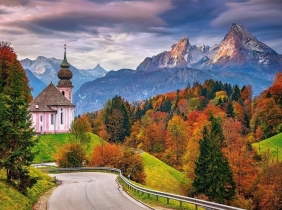 Puzzle 2000: Autumn in Bavarian Alps, Germany
