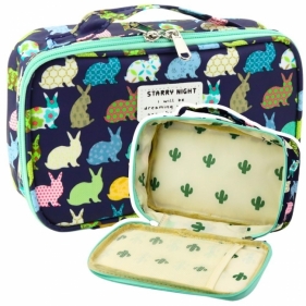 Piórnik szkolny granatowy 21,5cm