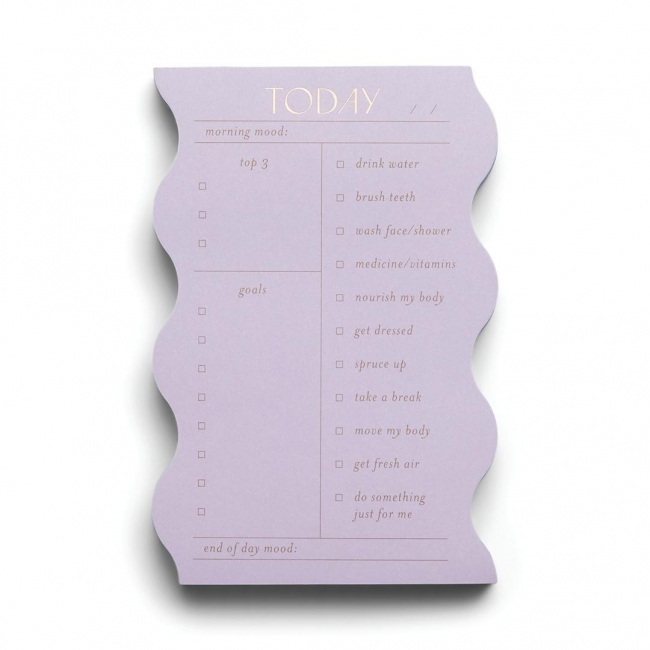 Notatnik Wavy Daily Lilac