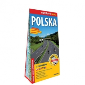 Comfort!map Polska 1: 1 000 000 lam w.2023 - Opracowanie zbiorowe