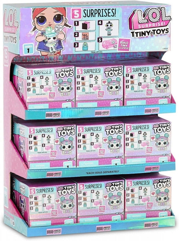 Figurki L.O.L. Tiny Toys  display 2x18 sztuk MIX (565796E7C/display)
