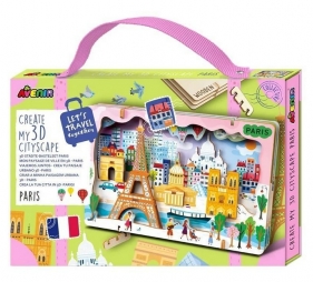 Stwórz pejzaż miejski Paryż - puzzle drewniane 3D (PZ245079)
