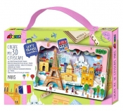 Stwórz pejzaż miejski Paryż - puzzle drewniane 3D (PZ245079)