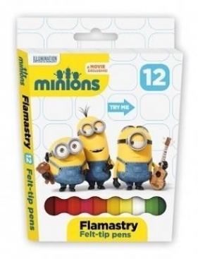 Flamastry 12 kolorów Minionki