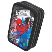 Coolpack, Piórnik potrójny z wyposażeniem Jumper 3 Disney Core - Spiderman (F067777)