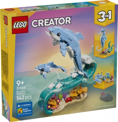 <img src='https://webimage.pl/pics/796/4/d5702018054796.jpg' style='height:440px' /> LEGO Creator 3w1 Zwierzęta Morskie Piękny Delfin 31385