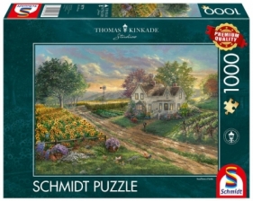 Puzzle 1000 Thomas Kinkade Pole słoneczników