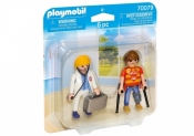 Playmobil: Figurka Duo Pack - Lekarka i pacjent (70079)