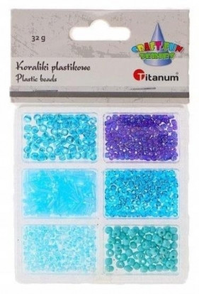 Koraliki plastikowe 6 rozmiarów 32g