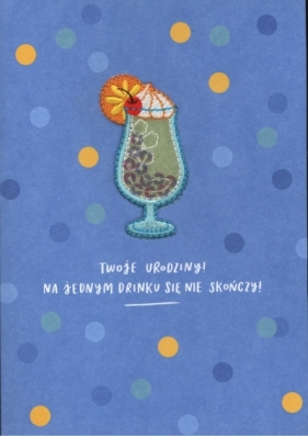 Karnet z naszywką - drink K.GIFT-192