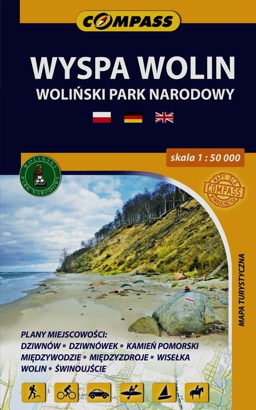 Wyspa Wolin Woliński Park Narodowy mapa turystyczna
