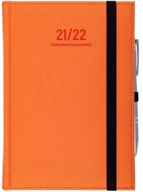 Kalendarz nauczyciela 2021/2022 B6D Nebraska z gumką pomarańcz