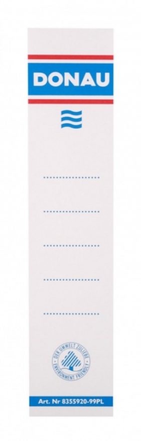 Etykiety opisowe do segregatora Donau 33x153 (8355920-09PL)