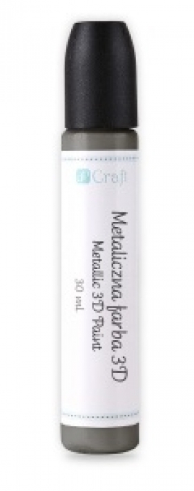 Metaliczna farba 3d, 30 ml - sequin black (DPFD-011)