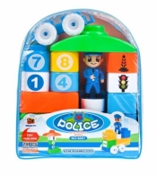 Klocki konstrukcyjne "Policja" - 28 elementów