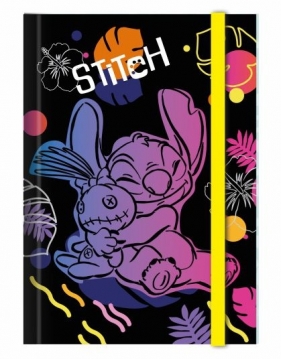 Coolpack, Teczka przestrzenna tekturowa A5 z gumką Disney Black - Stitch (91798PTR)