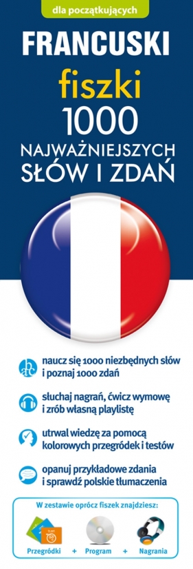 Francuski fiszki 1000 najważniejszych słów i zdań + CD-ROM - Opracowanie zbiorowe