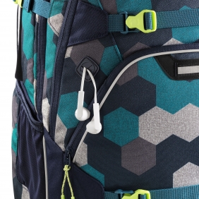 Coocazoo, plecak ScaleRale, kolor: Blue Geometric Melange, system MatchPatch (183608)