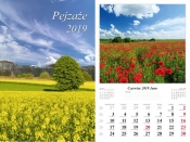 Kalendarz 2019 wieloplanszowy Pejzaże dwustronny