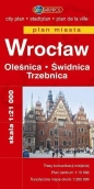 Wrocław. Oleśnica. Świdnica. Trzebnica. Plan miasta w skali 1:21 000 - Opracowanie zbiorowe
