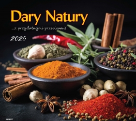 Kalendarz albumowy duży 2026 - Dary Natury z przydatnymi przepisami
