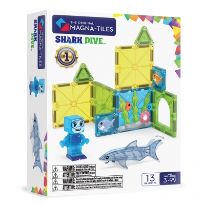<img src='https://webimage.pl/pics/798/6/d850025176798.jpg' style='height:440px' /> MAGNA-TILES Klocki Magnetyczne Shark Dive 13 el