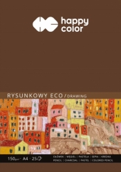 Blok rysunkowy Happy Color ECO A4, 25 ark (HA 3715 2030-A25)