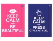 Teczki z gumką Interdruk Lux UV Keep Calm