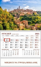 Kalendarz ścienny 2021 - Siena