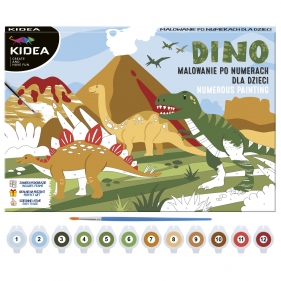 Kidea, Obraz: malowanie po numerach - dinozaury