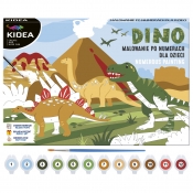 Kidea, Obraz: malowanie po numerach - dinozaury