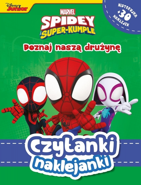 Marvel. Czytanki naklejanki. Poznaj naszą drużynę. Spidey i Super-kumple