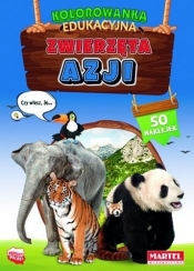 Kolorowanka edukacyjna: Zwierzęta Azji z naklejkami - Włodarczyk Hubert 