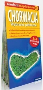 Chorwacja. Wybrzeże północne 2 w 1 przewodnik i mapa - Opracowanie zbiorowe