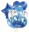 Zestaw balonów niebieski 8szt mix PARTY GO